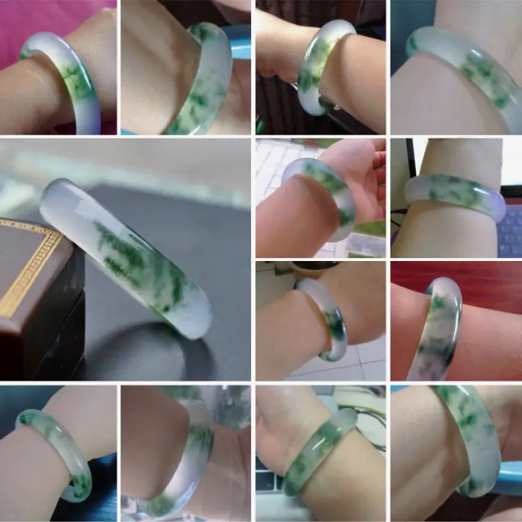 Floating Green Jade Bracelet for Women Men — feature 9