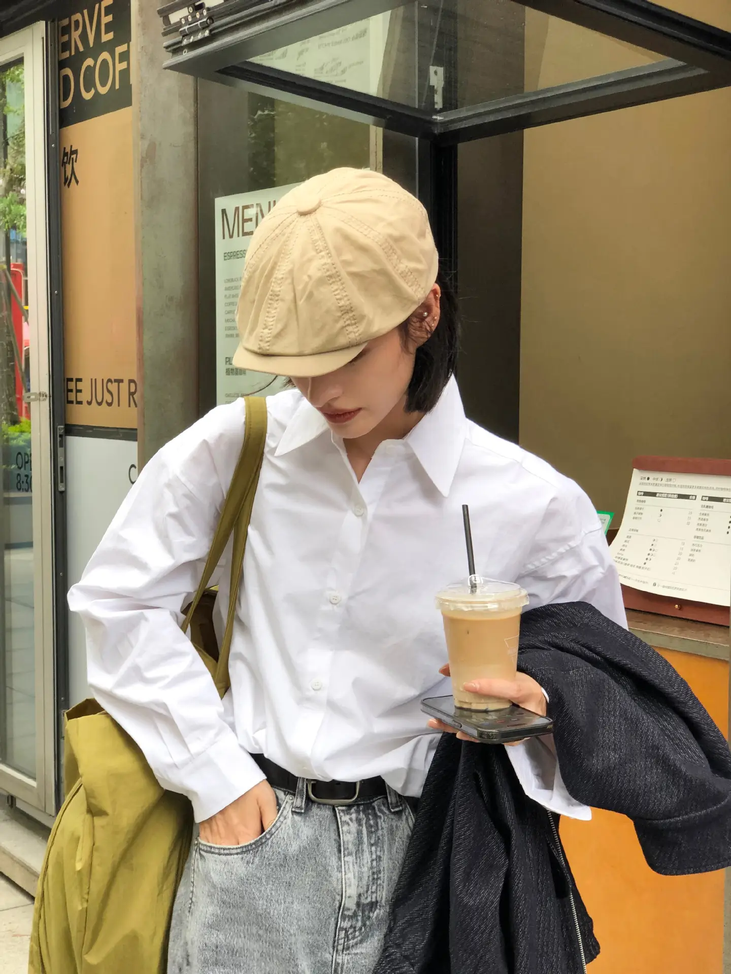 Japanese Style Women's Beanie Cap Tan Spring Summer — feature 12