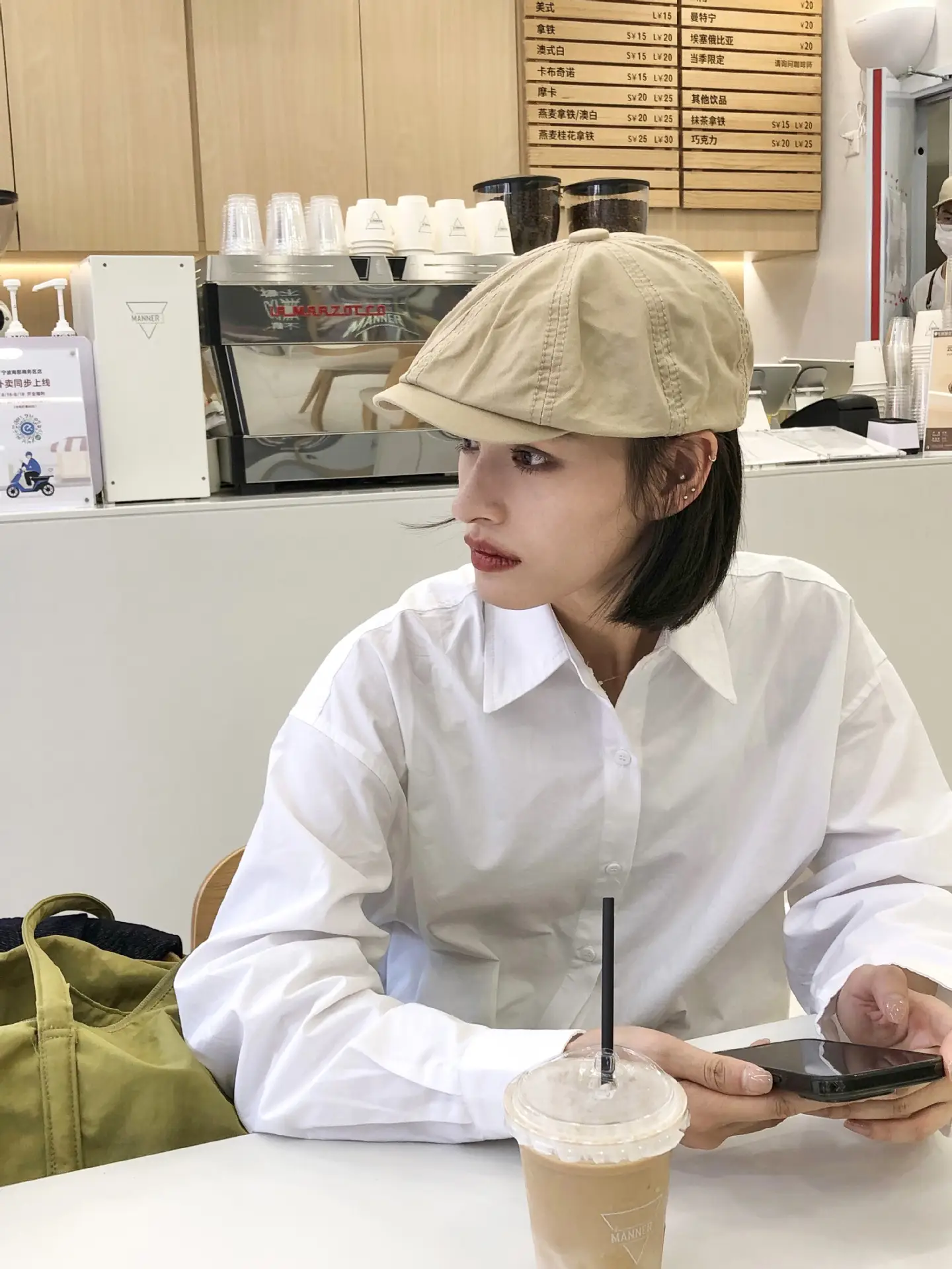 Japanese Style Women's Beanie Cap Tan Spring Summer — feature 13