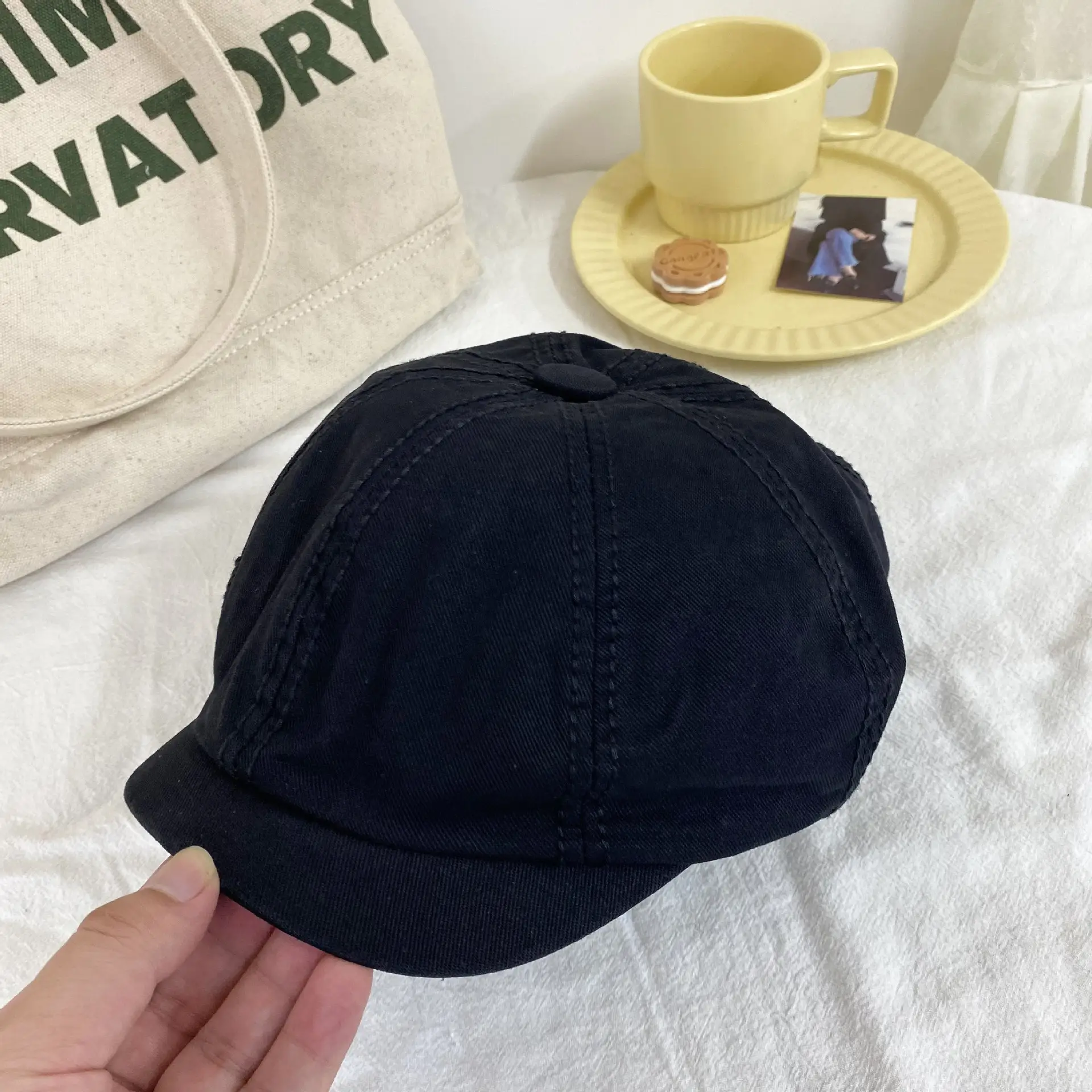 Japanese Style Women's Beanie Cap Tan Spring Summer — feature 27