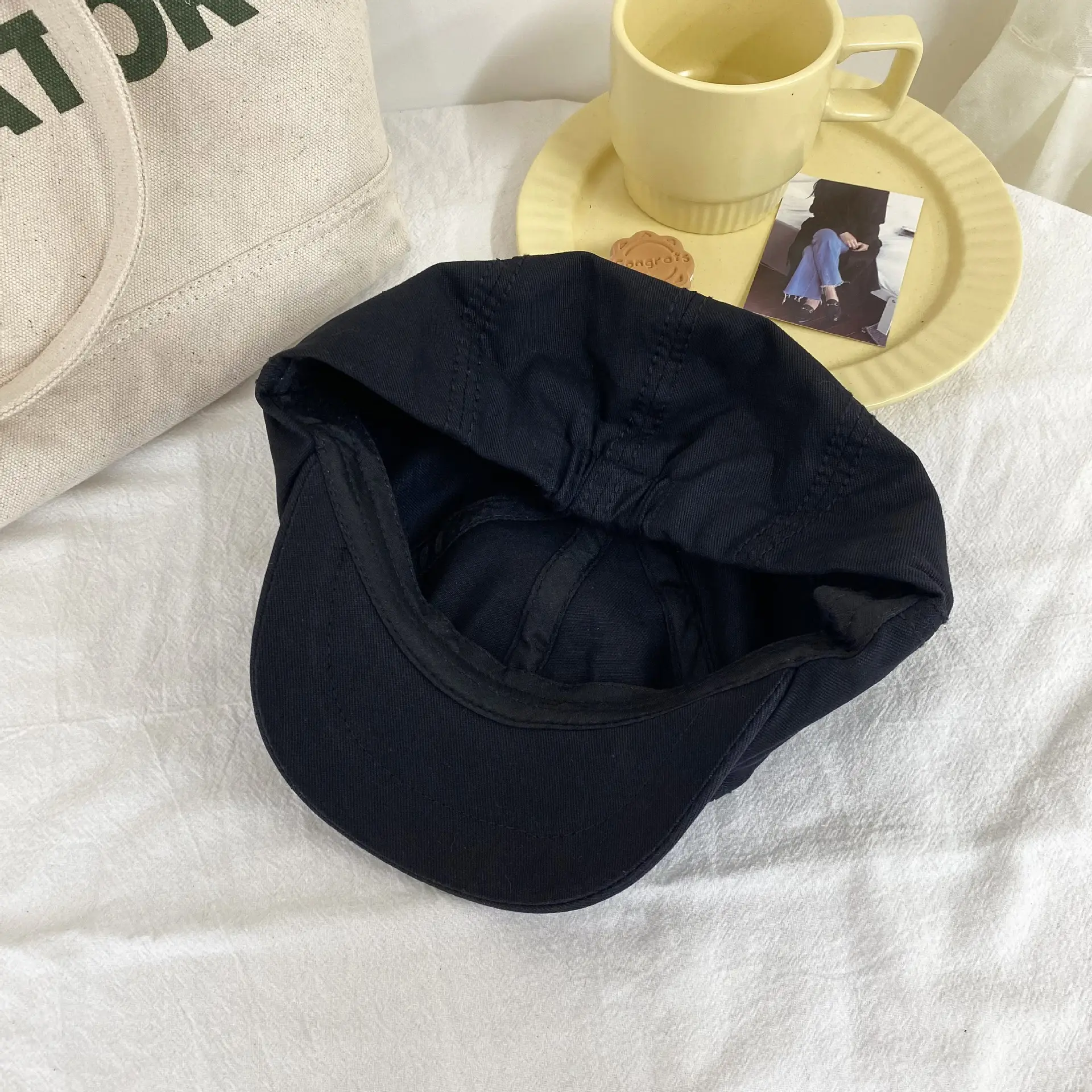 Japanese Style Women's Beanie Cap Tan Spring Summer — feature 29