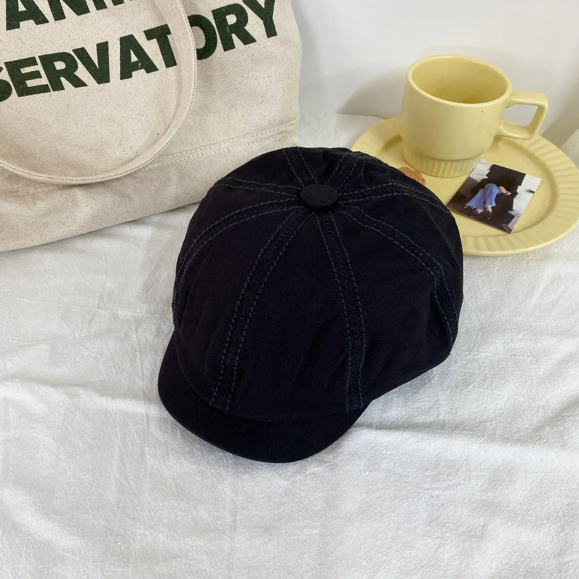 Japanese Style Women's Beanie Cap Tan Spring Summer — feature 31