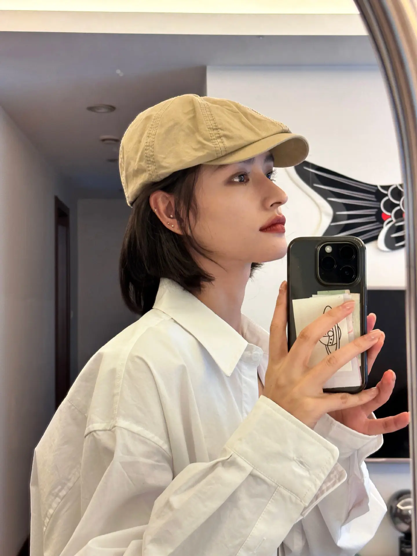 Japanese Style Women's Beanie Cap Tan Spring Summer — feature 9