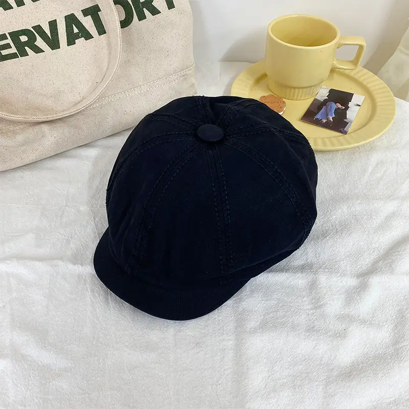 Japanese Style Women's Beanie Cap Tan Spring Summer - Image 5