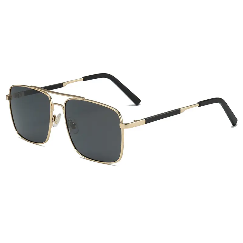 Men Polarized UV400 Sunglasses Gold Black - Image 9