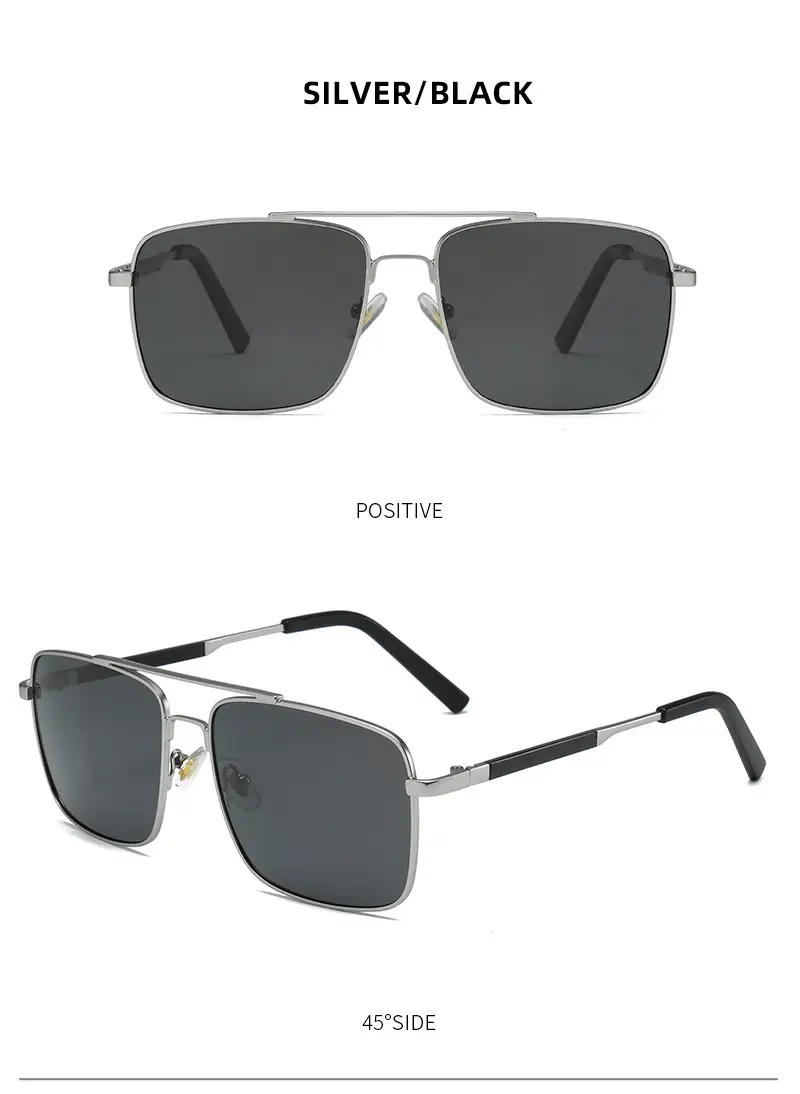 Men Polarized UV400 Sunglasses Gold Black — feature 15