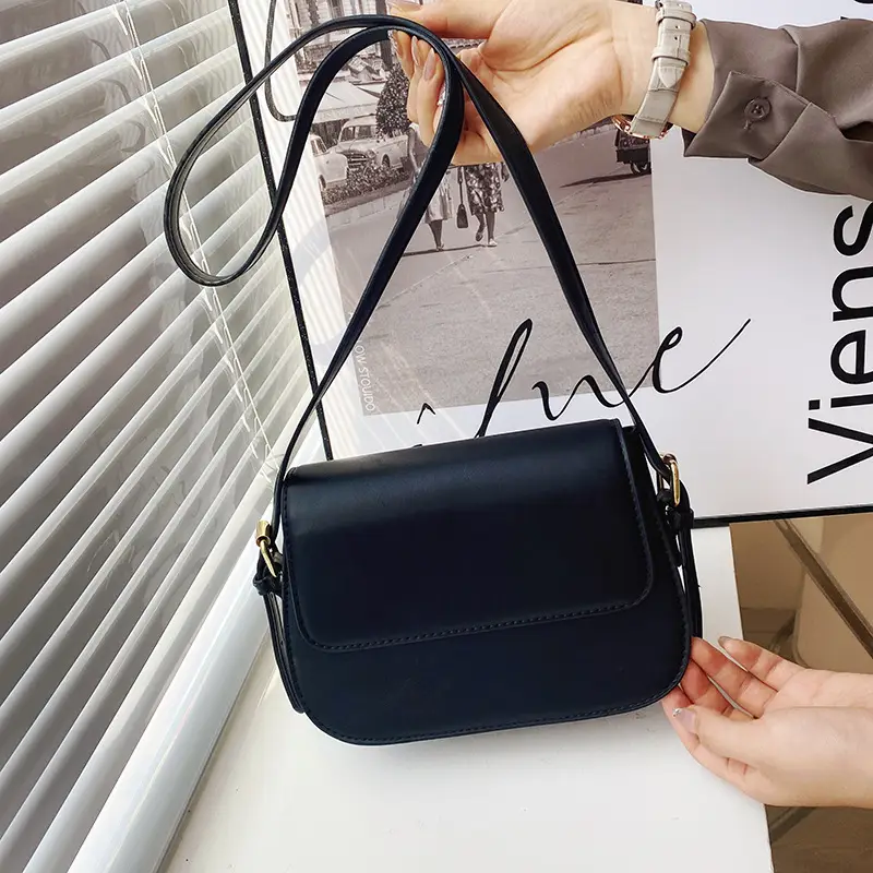 Black Crossbody Bag for Women 2024 Spring - Image 4