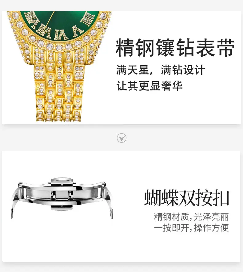 ORSGA Red Diamond Women's Luxury Calendar Watch — feature 10