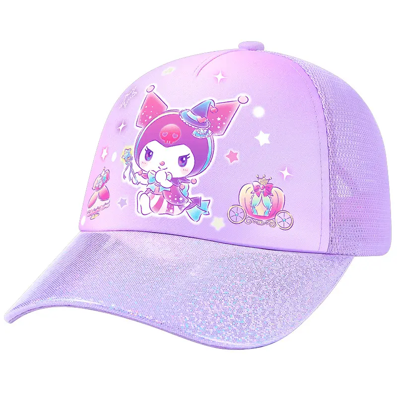 Children's Purple Hats with Cute Design