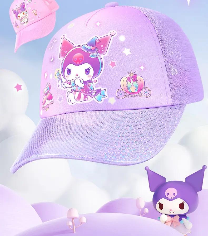 Children's Purple Hats with Cute Design — feature 3
