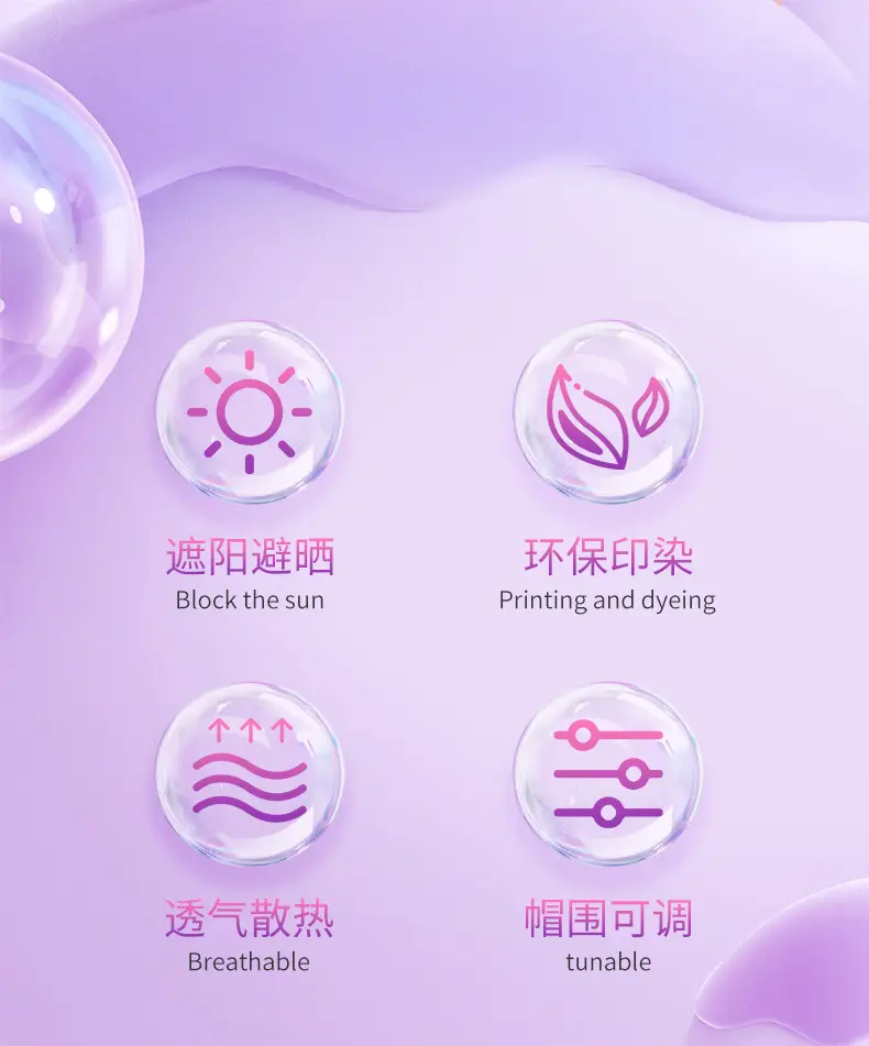 Children's Purple Hats with Cute Design — feature 4