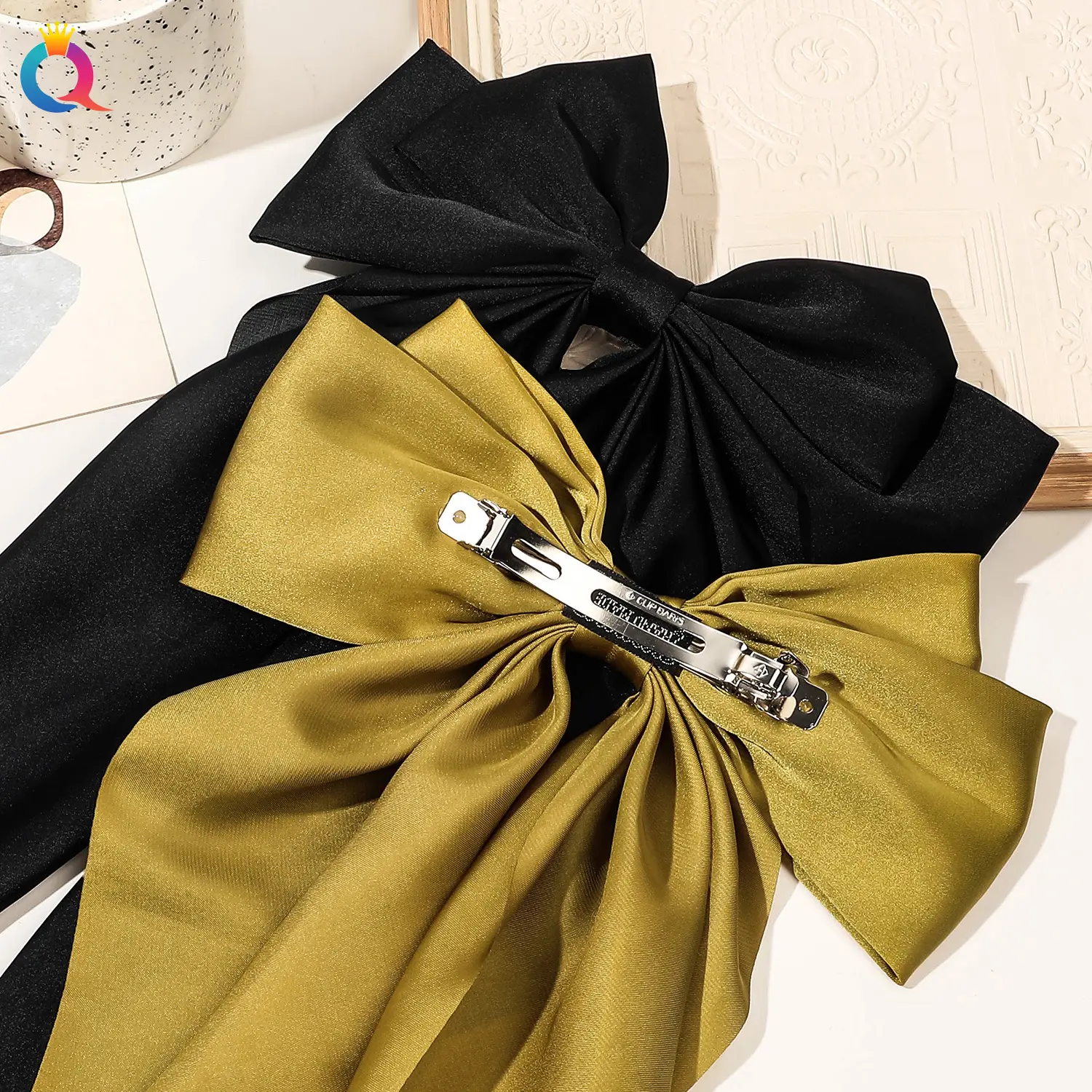 Black Bow Hairpin with Long Ribbon for Women — feature 21