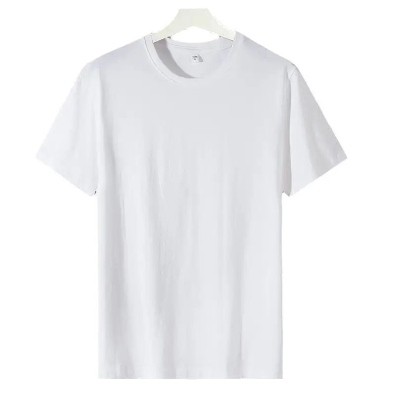 Gray Cotton Round Neck T-Shirt for Men Women - Image 26