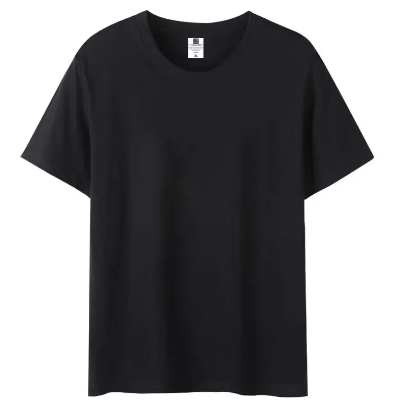 Gray Cotton Round Neck T-Shirt for Men Women - Image 2