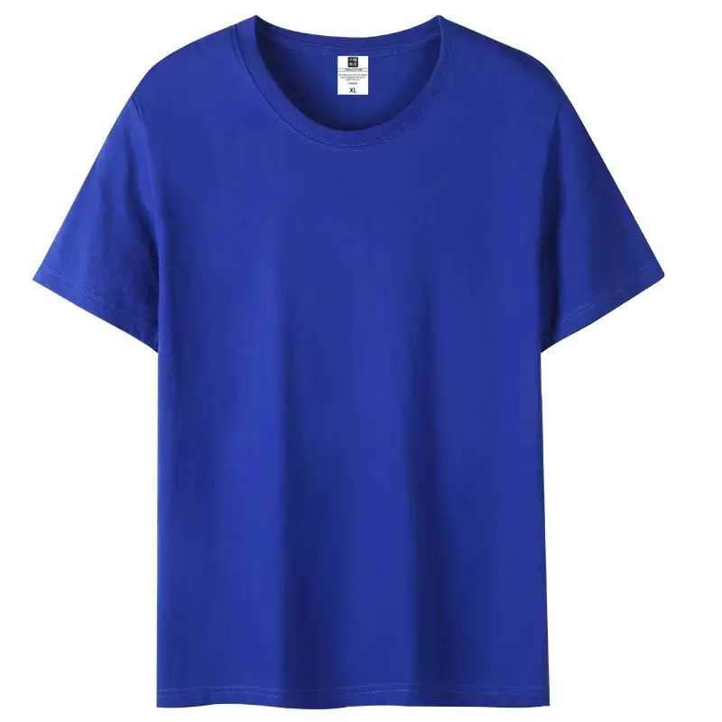 Gray Cotton Round Neck T-Shirt for Men Women - Image 3