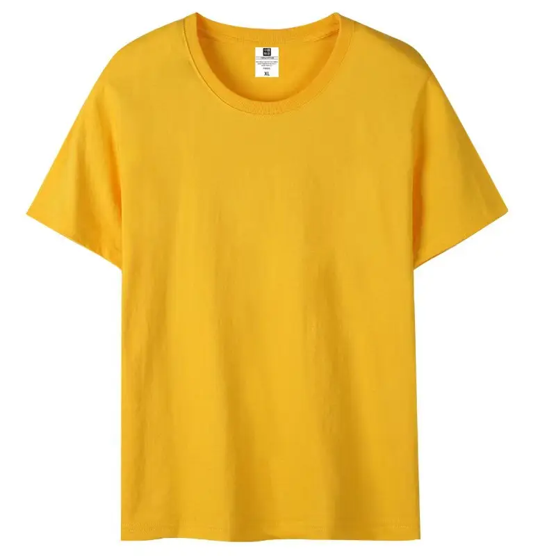 Gray Cotton Round Neck T-Shirt for Men Women - Image 5