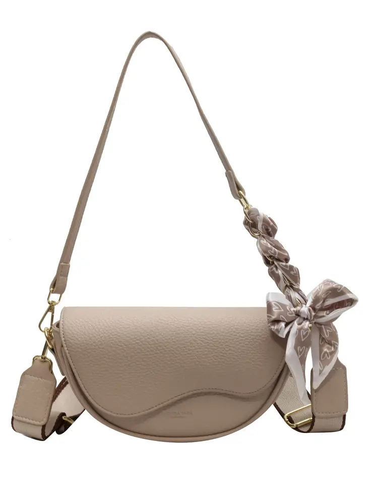 Black Saddle Bag with Bow for Women 2024