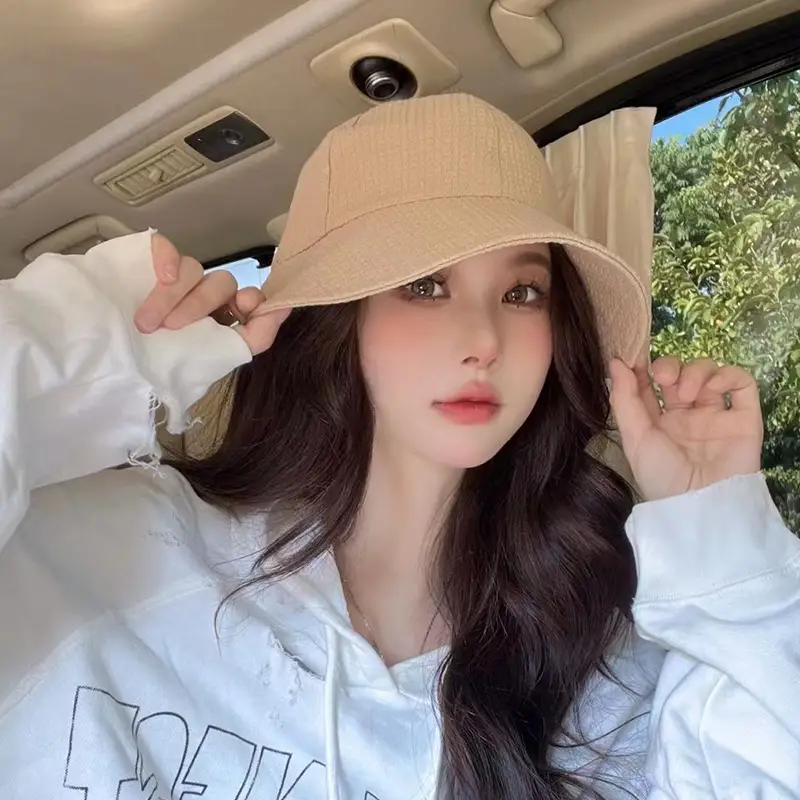 Women's Beige Fisherman Hat for Summer Outdoor Use - Image 4