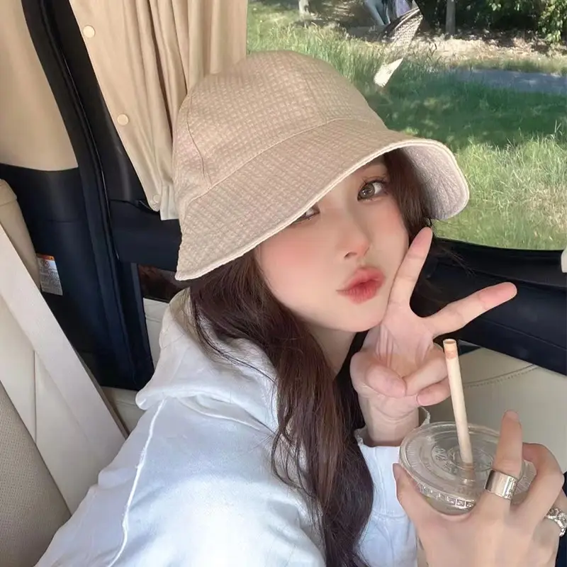 Women's Beige Fisherman Hat for Summer Outdoor Use - Image 5