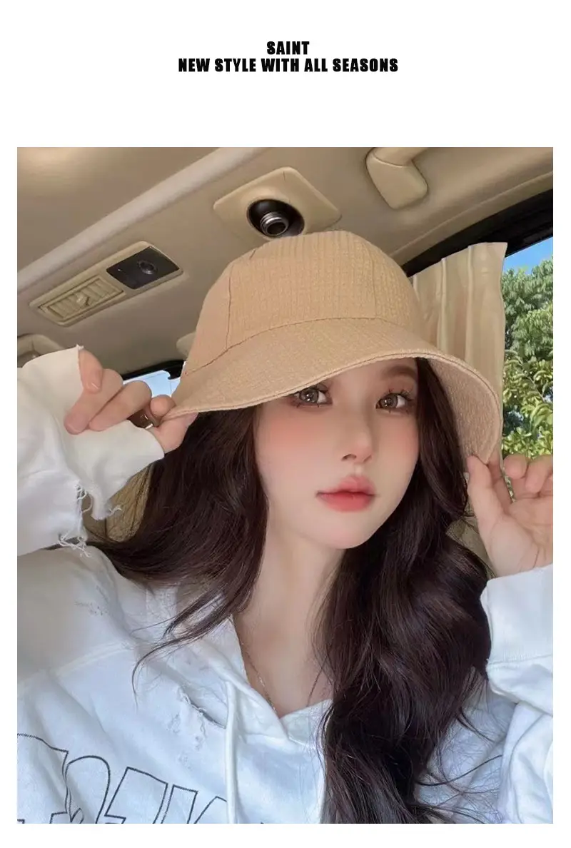 Women's Beige Fisherman Hat for Summer Outdoor Use — feature 2