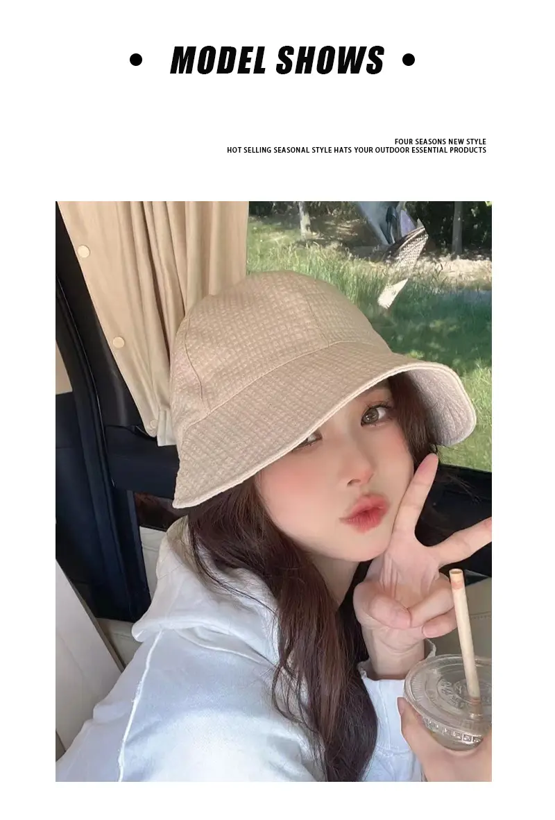 Women's Beige Fisherman Hat for Summer Outdoor Use — feature 3
