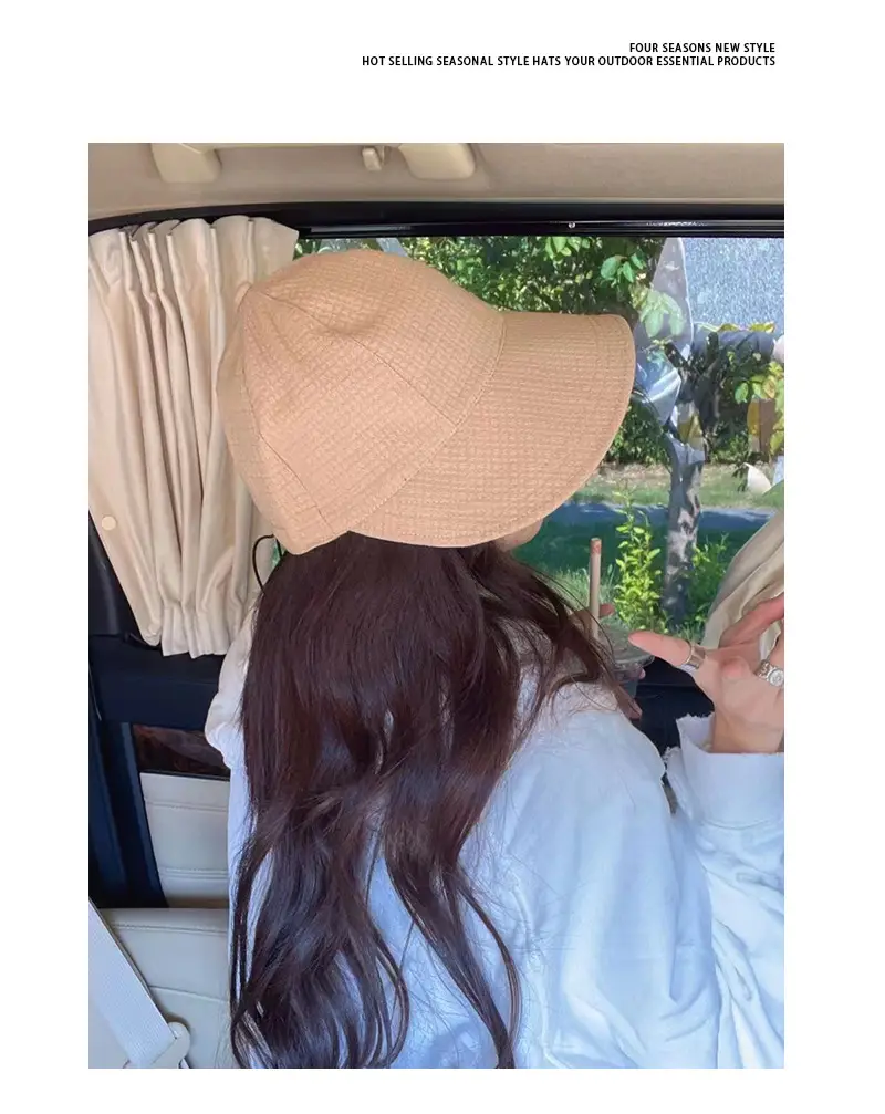 Women's Beige Fisherman Hat for Summer Outdoor Use — feature 4
