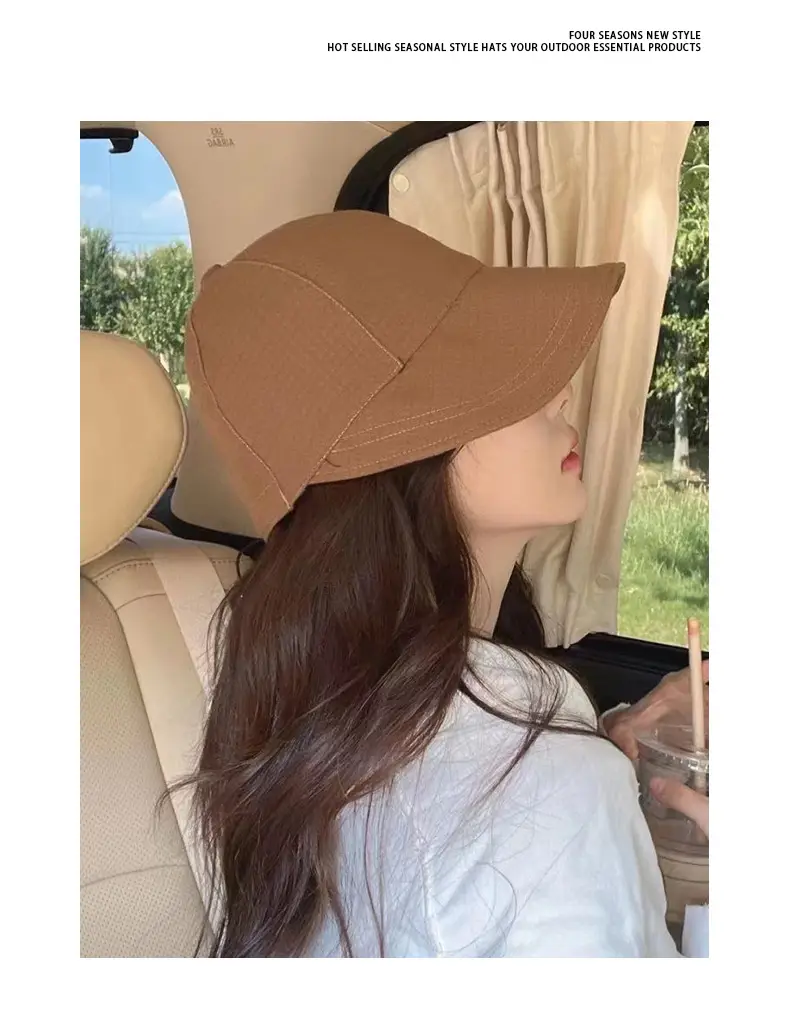 Women's Beige Fisherman Hat for Summer Outdoor Use — feature 8