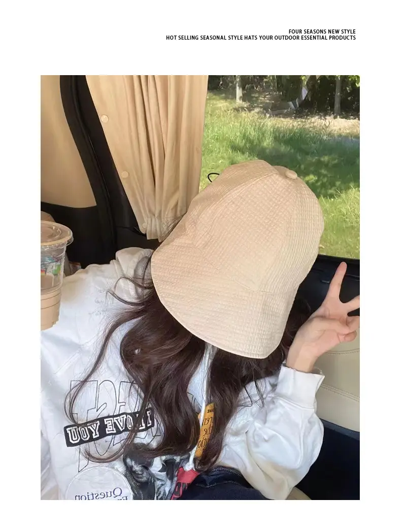 Women's Beige Fisherman Hat for Summer Outdoor Use — feature 9