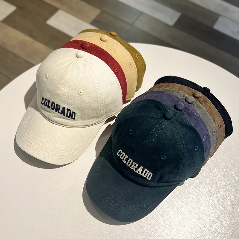 American Style Vintage Baseball Cap Women Sanding Top All-Match Face Tiny Cap Men Trendy — feature 1