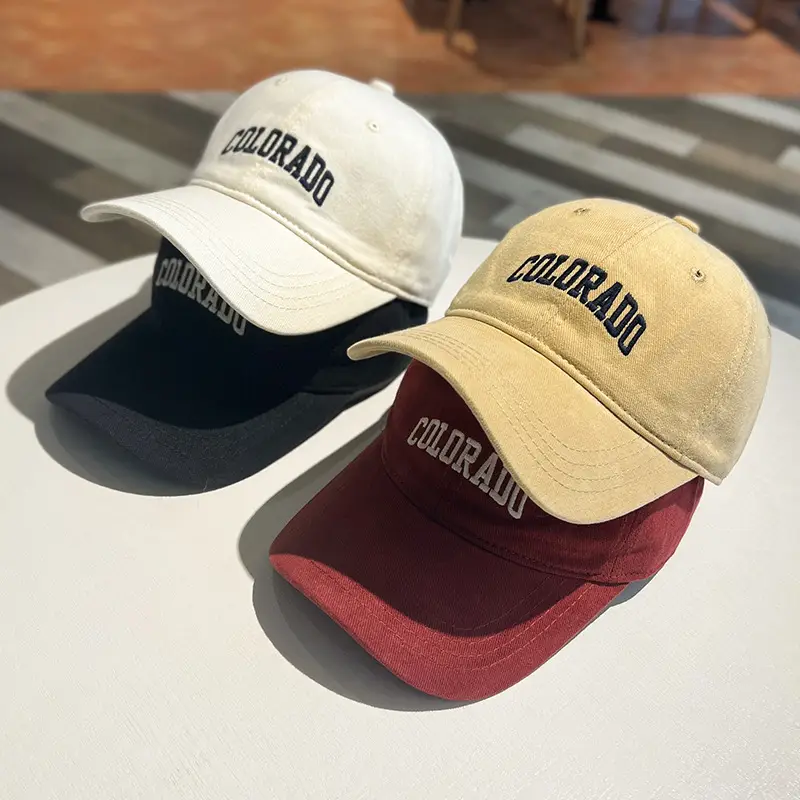 American Style Vintage Baseball Cap Women Sanding Top All-Match Face Tiny Cap Men Trendy — feature 3