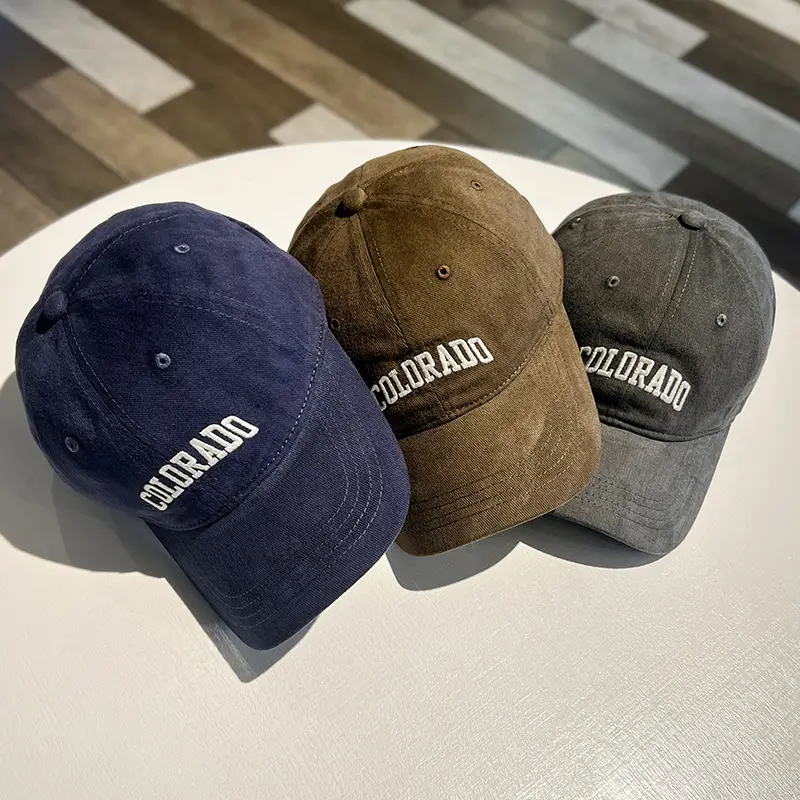 American Style Vintage Baseball Cap Women Sanding Top All-Match Face Tiny Cap Men Trendy — feature 5