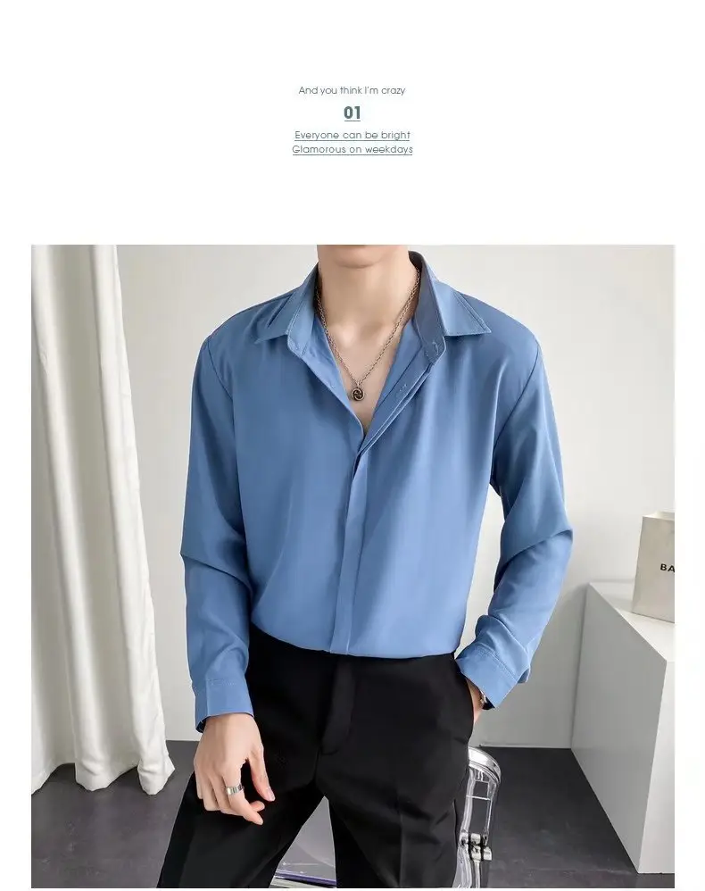 Men Black Textured Shirt & Pants Suit Plus Size Stretch Casual — feature 12