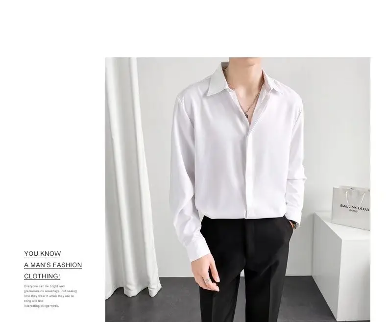 Men Black Textured Shirt & Pants Suit Plus Size Stretch Casual — feature 4