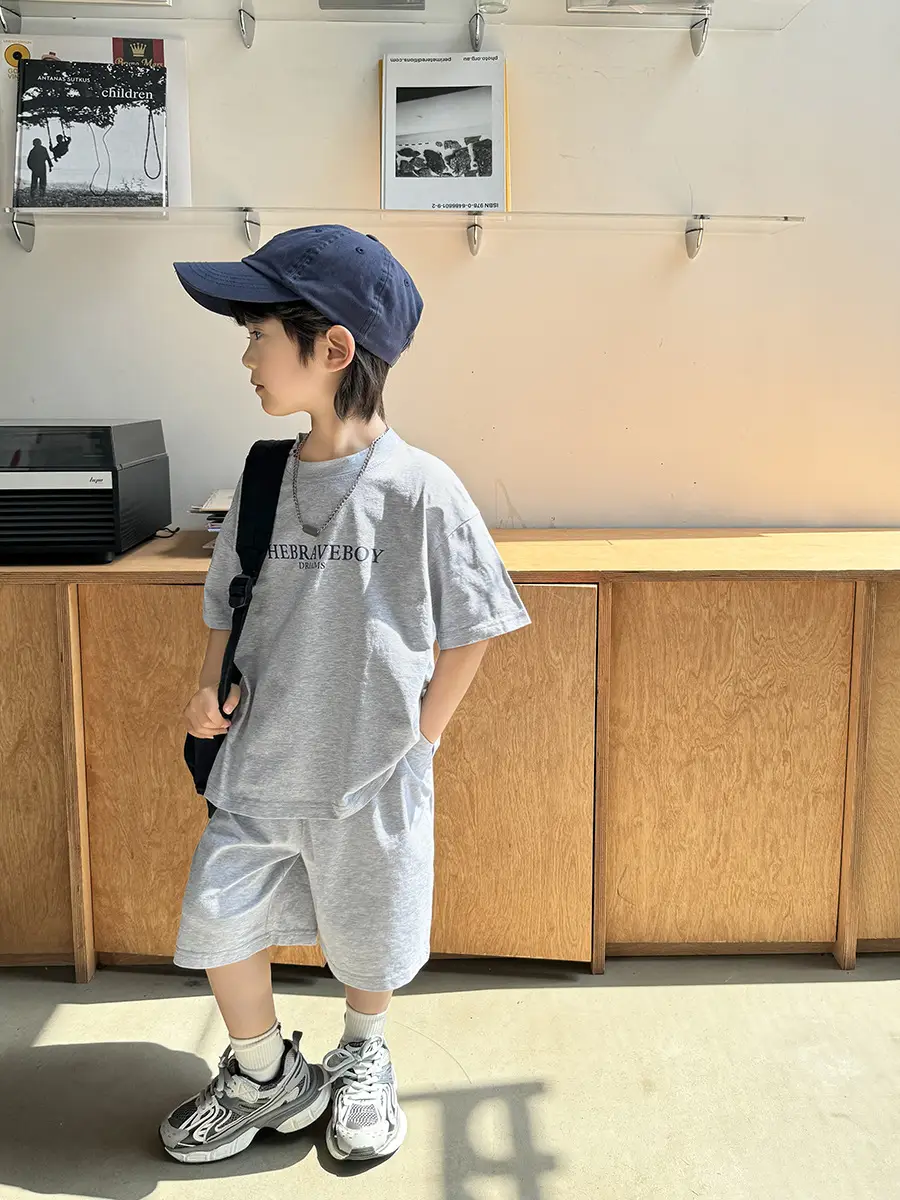Boys Pure Cotton Casual Shorts Set 2026 Summer - Image 8