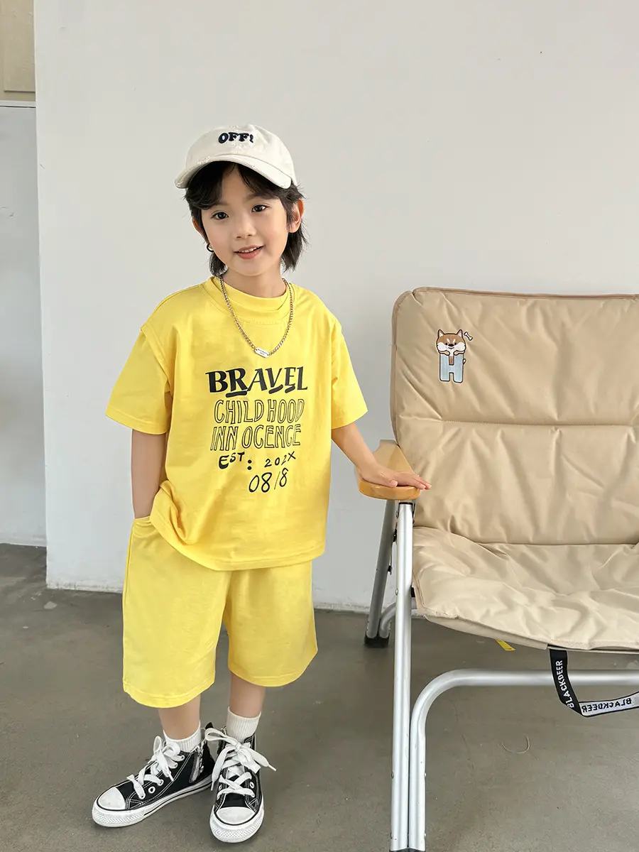Boys Pure Cotton Casual Shorts Set 2026 Summer - Image 9