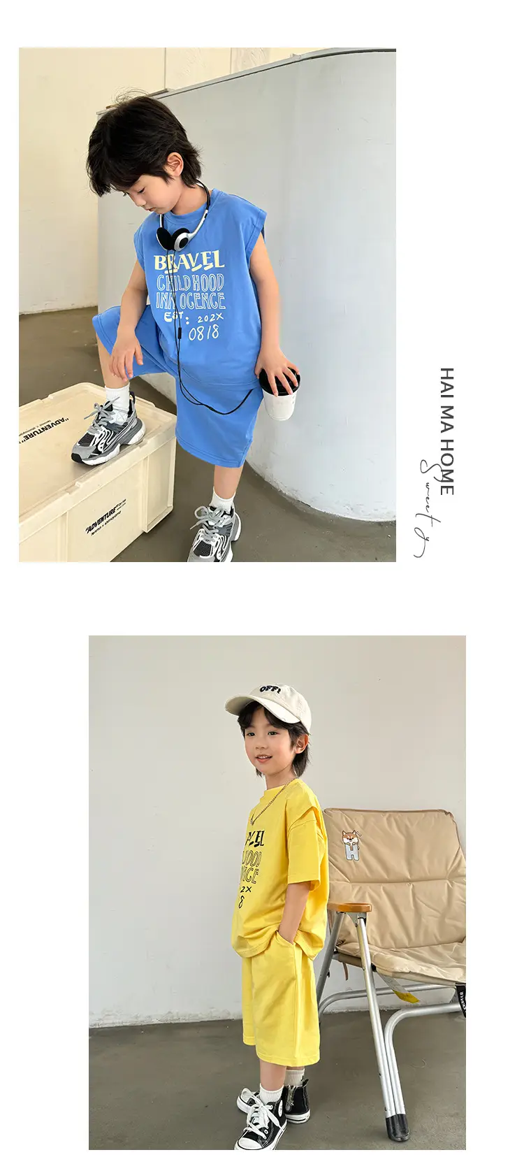Boys Pure Cotton Casual Shorts Set 2026 Summer — feature 10