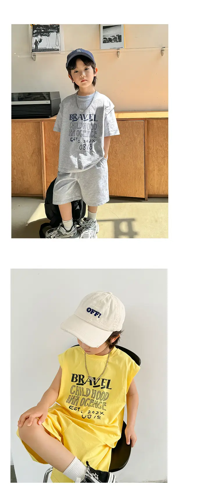 Boys Pure Cotton Casual Shorts Set 2026 Summer — feature 11