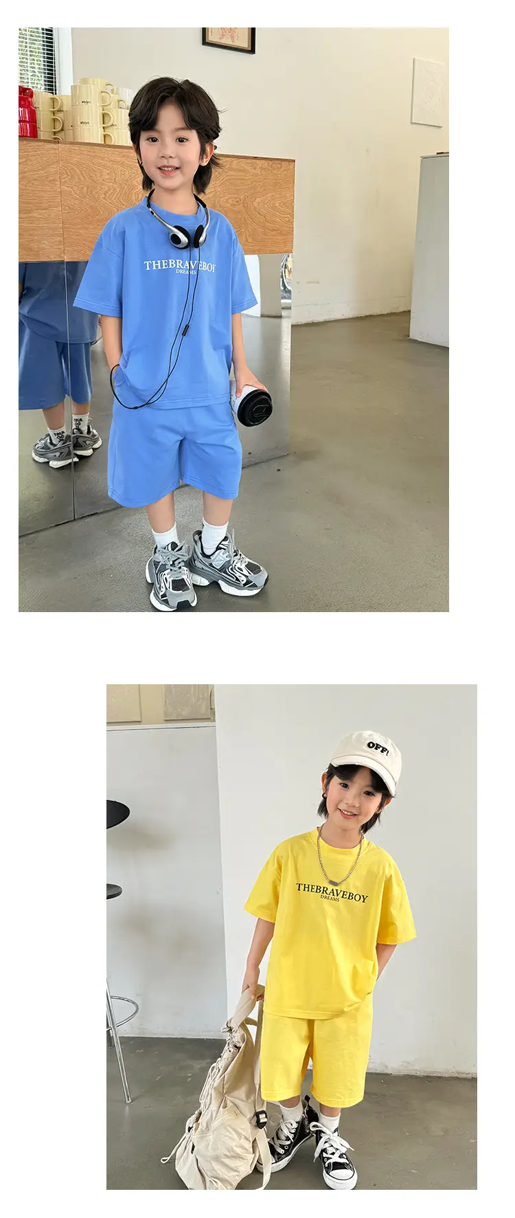 Boys Pure Cotton Casual Shorts Set 2026 Summer — feature 12
