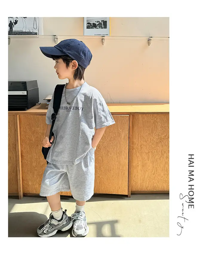 Boys Pure Cotton Casual Shorts Set 2026 Summer — feature 13