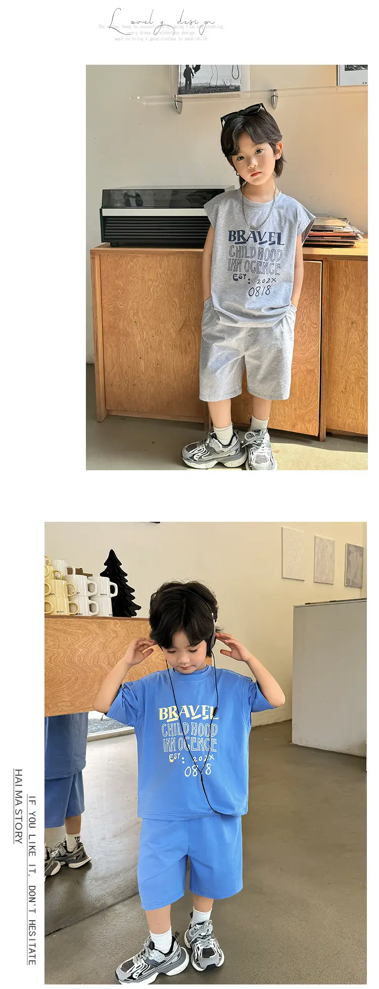 Boys Pure Cotton Casual Shorts Set 2026 Summer — feature 8