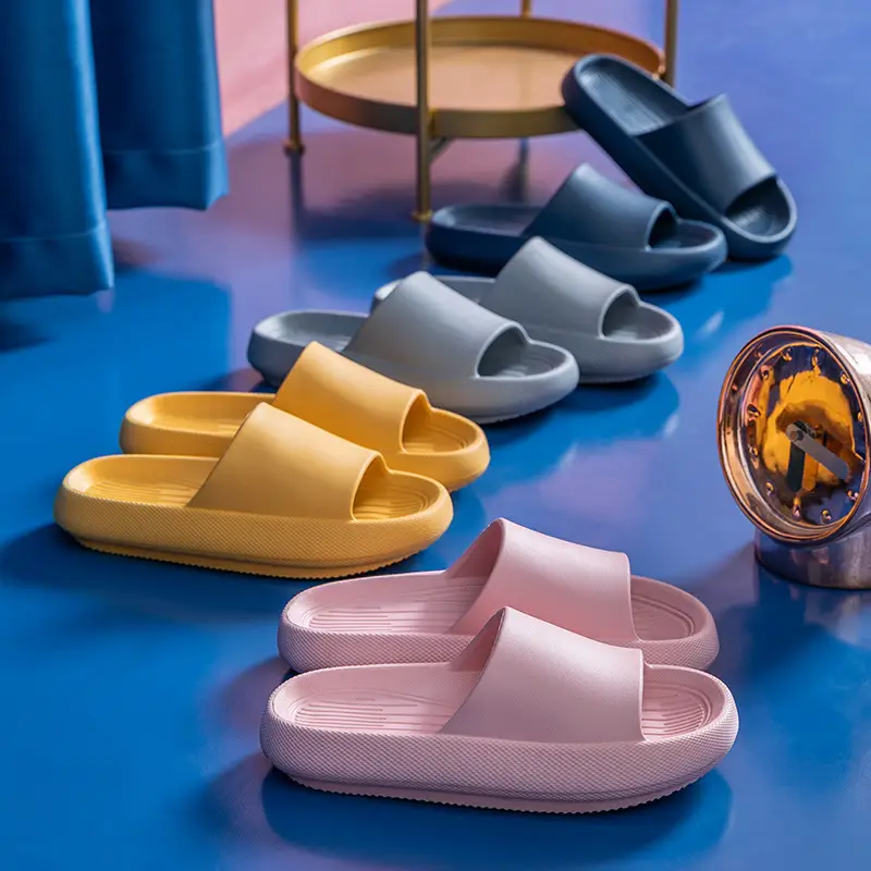 2026 New Model of Slippers with a Stepping-On-Feces Sensation for Women, Indoor Home Use, Non-Slip Bathroom Eva Sandals for Men, Summer - Image 8