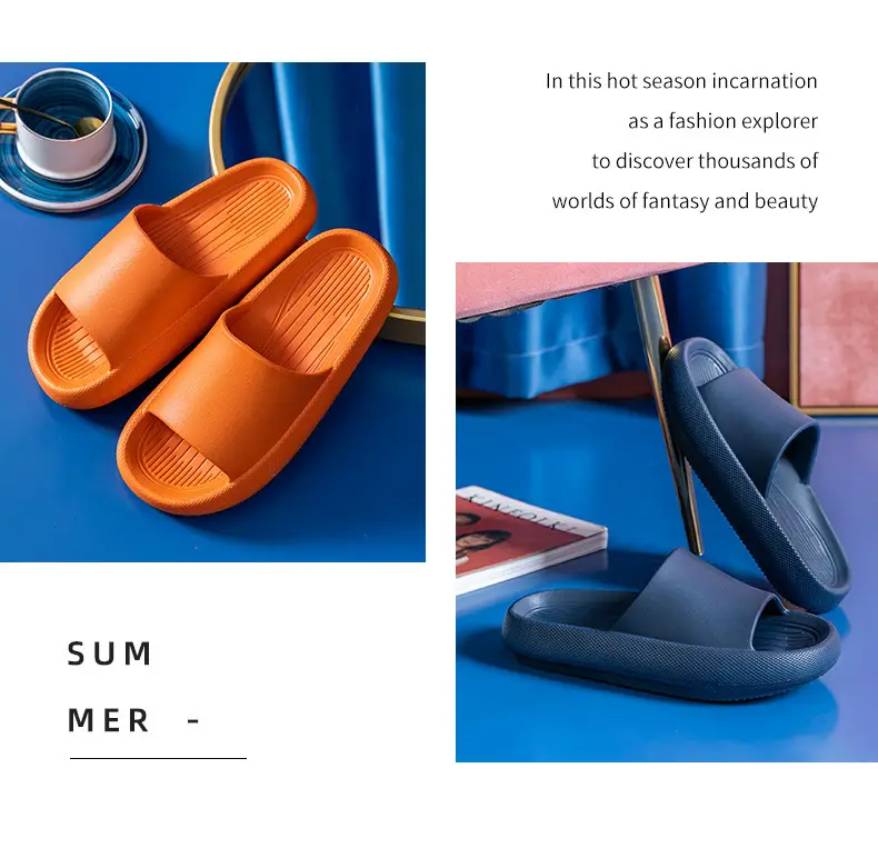 2026 New Model of Slippers with a Stepping-On-Feces Sensation for Women, Indoor Home Use, Non-Slip Bathroom Eva Sandals for Men, Summer — feature 18