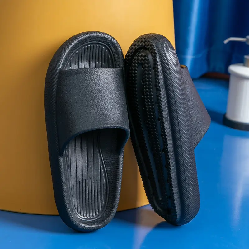 2026 New Model of Slippers with a Stepping-On-Feces Sensation for Women, Indoor Home Use, Non-Slip Bathroom Eva Sandals for Men, Summer - Image 4