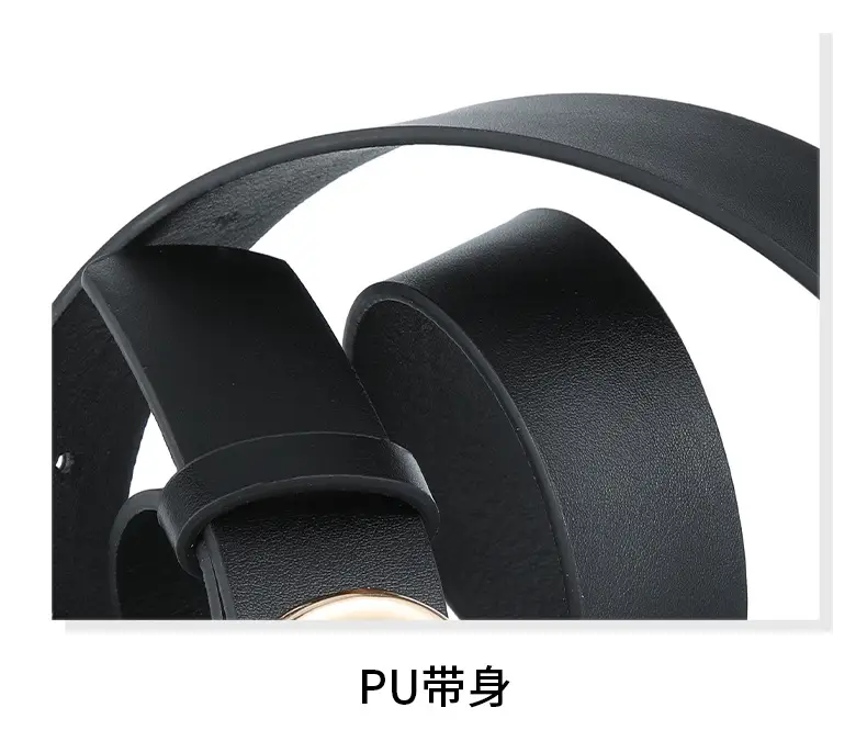 Women's Beige Leather Belt with Silver Metal Buckle — feature 38