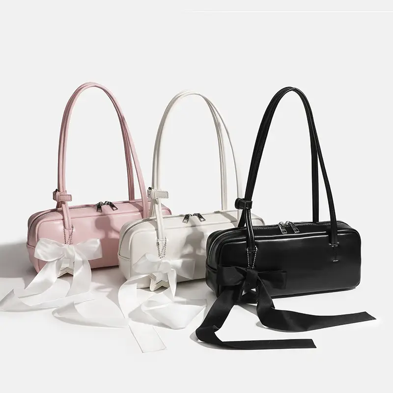 Pink Bow Shoulder Bag Spring Summer New Casual All-match - Image 5