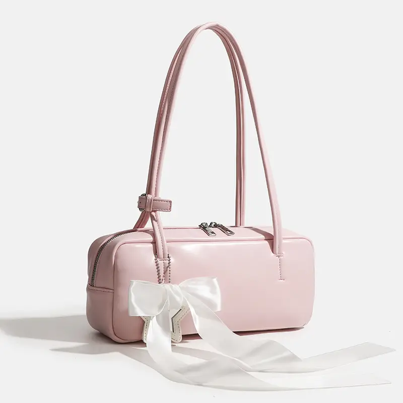 Pink Bow Shoulder Bag Spring Summer New Casual All-match - Image 6