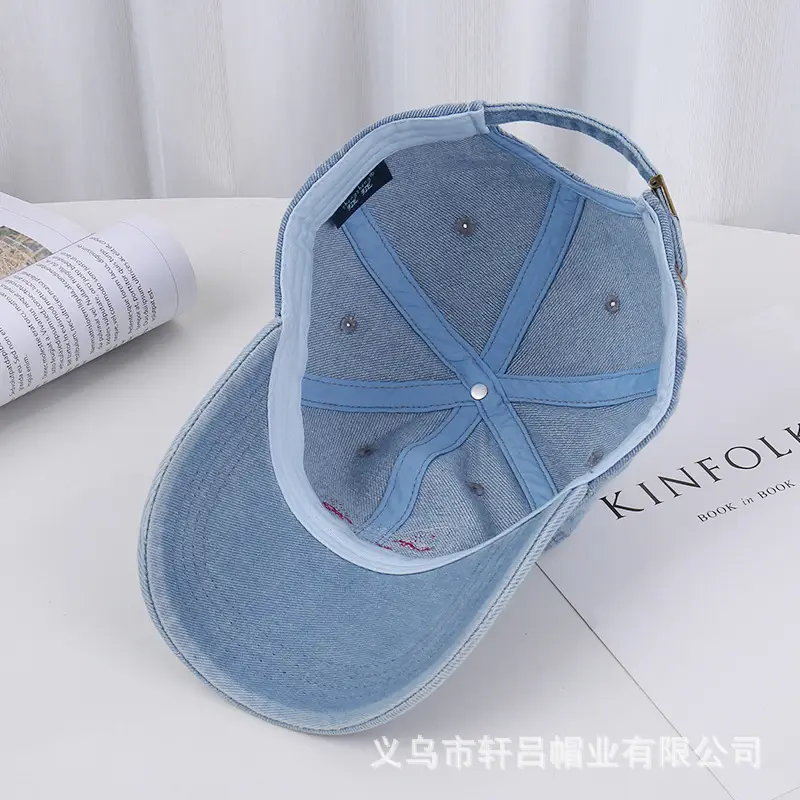 American Style Embroidered Butterfly Cap Women Spring Summer Sunshade - Image 10