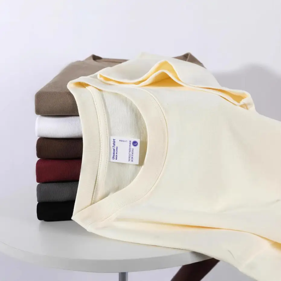 300g Heavyweight Drop Shoulder T-Shirt Unisex Loose Fitting - Image 10