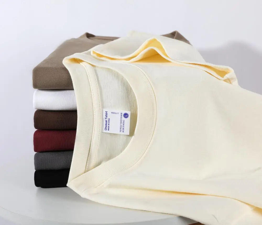 300g Heavyweight Drop Shoulder T-Shirt Unisex Loose Fitting — feature 5