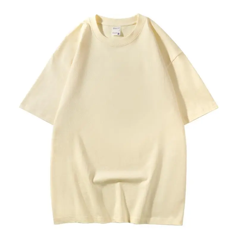 300g Heavyweight Drop Shoulder T-Shirt Unisex Loose Fitting - Image 4